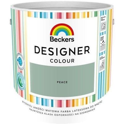 Beckers Farba Lateksowa Designer Colour 2,5L Peace Beckers Beckers Farba Lateksowa Designer Colour 2,5L Peace Beckers