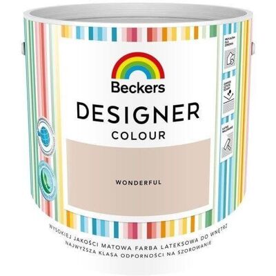 Beckers Farba Lateksowa Designer Colour 2,5L Wonderful Beckers Beckers Farba Lateksowa Designer Colour 2,5L Wonderful Beckers