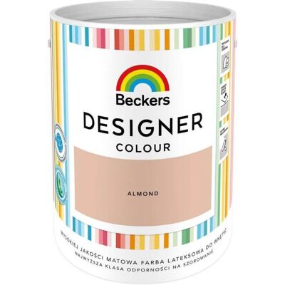 Beckers Farba Lateksowa Designer Colour Almond 5L Beckers Beckers Farba Lateksowa Designer Colour Almond 5L Beckers
