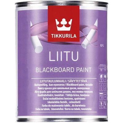 Tikkurila - Liitu Chalkboard Paint - 0.9L - C-Base - Paint Tikkurila - Liitu Chalkboard Paint - 0.9L - C-Base - Paint