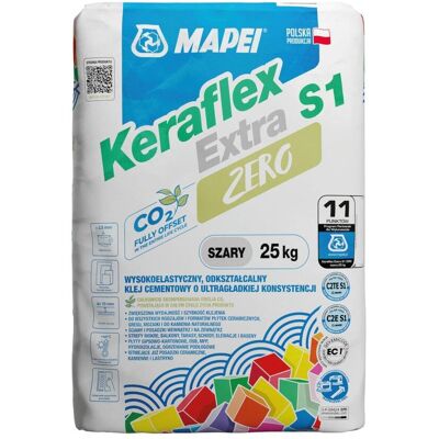 Mapei - Keraflex Extra S1 Zero - Szary - Tile Adhesive Mapei - Keraflex Extra S1 Zero - Szary - Tile Adhesive