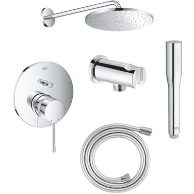 Zestaw Prysznicowy Essence Professional Chrom PGC-2.3 + Element Podtynkowy Grohe Zestaw Prysznicowy Essence Professional Chrom PGC-2.3 + Element Podtynkowy Grohe