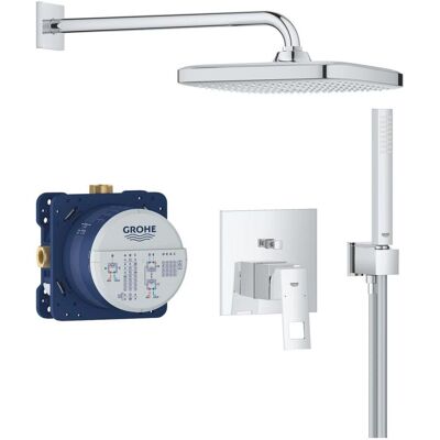 Zestaw Prysznicowy Eurocube Podtynkowy z Deszczownicą Tempesta 250 Cube 25289000 Grohe Zestaw Prysznicowy Eurocube Podtynkowy z Deszczownicą Tempesta 250 Cube 25289000 Grohe