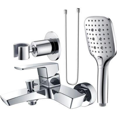Emporia Zestaw Bateria Wannowa + Zestaw Prysznicowy Teo Chrom Emporia Emporia Zestaw Bateria Wannowa + Zestaw Prysznicowy Teo Chrom Emporia