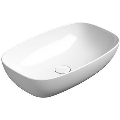 GSI Umywalka Nablatowa Nubes 60x38 Bianco Lucido 978311 GSI GSI Umywalka Nablatowa Nubes 60x38 Bianco Lucido 978311 GSI