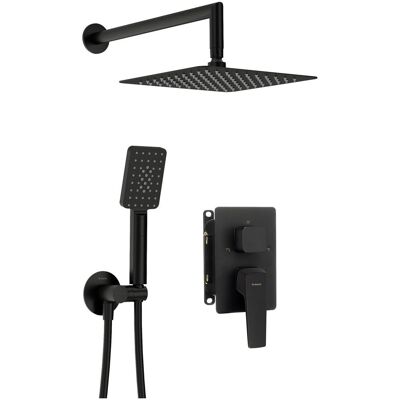 Deante Bateria Prysznicowa Z Deszczownicą I Zestawem Prysznicowym Blur Nero BXYZNQLM Deante Deante Bateria Prysznicowa Z Deszczownicą I Zestawem Prysznicowym Blur Nero BXYZNQLM Deante