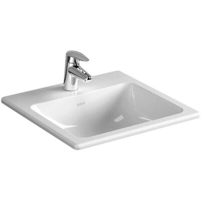Vitra S20 Zabudowana umywalka - 55x45cm, Biała, Ceramika, Nowoczesna Vitra S20 Zabudowana umywalka - 55x45cm, Biała, Ceramika, Nowoczesna