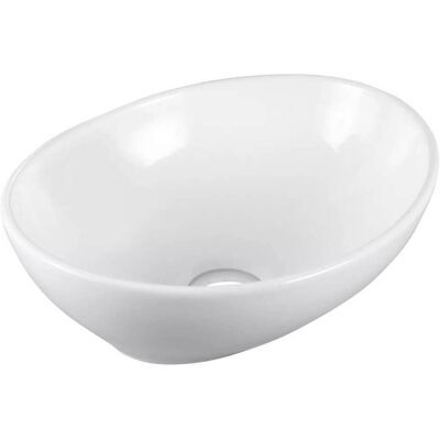 Laveo Umywalka Nablatowa Desna 41X33 Biała VUD6241 Laveo Laveo Umywalka Nablatowa Desna 41X33 Biała VUD6241 Laveo