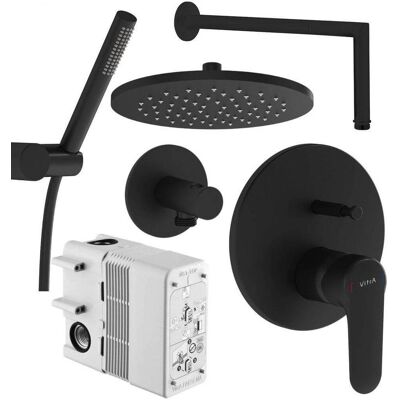 Vitra Zestaw Prysznicowy Podtynkowy Root R Czarny Mat Vitra Vitra Zestaw Prysznicowy Podtynkowy Root R Czarny Mat Vitra