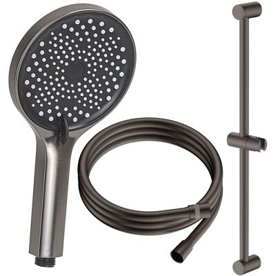 Avapax Zestaw Prysznicowy 3-Funkcyjny Z Drążkiem Ultimate Gun Metal ANUL151431 Avapax Avapax Zestaw Prysznicowy 3-Funkcyjny Z Drążkiem Ultimate Gun Metal ANUL151431 Avapax