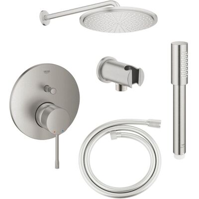 Zestaw Prysznicowy Essence Stal Szczotkowana 24167DC1+26066DC0+26658DC0+28362DC1+26866DC0 Grohe Zestaw Prysznicowy Essence Stal Szczotkowana 24167DC1+26066DC0+26658DC0+28362DC1+26866DC0 Grohe