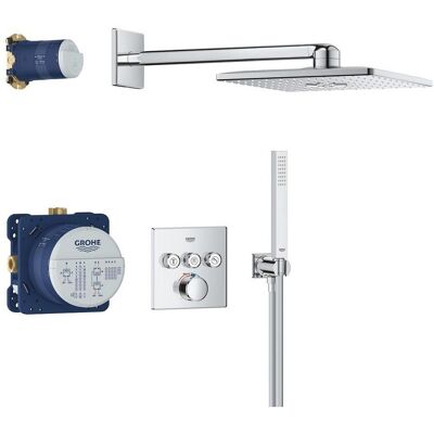 Zestaw Prysznicowy Podtynkowy Z Deszczownicą Rainshower Smartactive 310 Cube SmartControl 34873000 Grohe Zestaw Prysznicowy Podtynkowy Z Deszczownicą Rainshower Smartactive 310 Cube SmartControl 34873000 Grohe