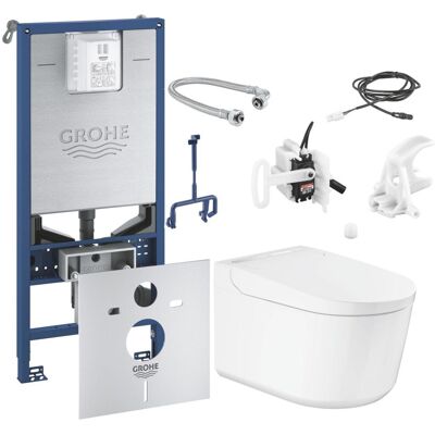 Zestaw Toaleta Myjąca Sensia Pro 36508SH0 + Stelaż Rapid SLX 39598000 + Zestaw Do Spłukiwania Automatycznego 46944001 Grohe Zestaw Toaleta Myjąca Sensia Pro 36508SH0 + Stelaż Rapid SLX 39598000 + Zestaw Do Spłukiwania Automatycznego 46944001 Grohe