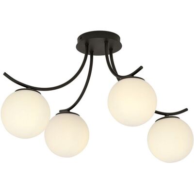 EMIBIG Lampa sufitowa BOSTON nowoczesna czarna E14 10W LED EMIBIG Lampa sufitowa BOSTON nowoczesna czarna E14 10W LED