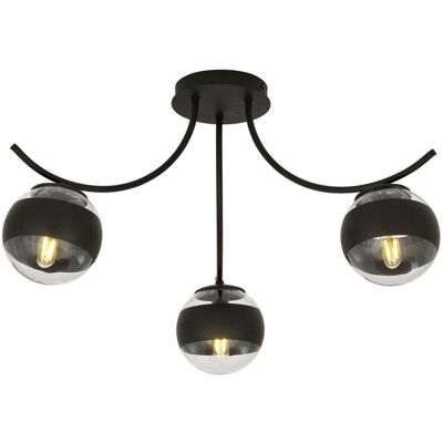 EMIBIG Lampa sufitowa BOSTON nowoczesna czarna E14 10W LED EMIBIG Lampa sufitowa BOSTON nowoczesna czarna E14 10W LED