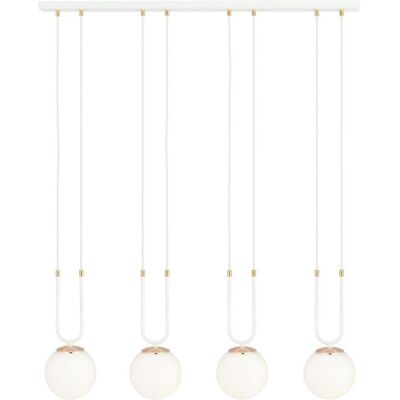 EMIBIG Lampa wisząca GLAM nowoczesna biała E14 10W LED EMIBIG Lampa wisząca GLAM nowoczesna biała E14 10W LED