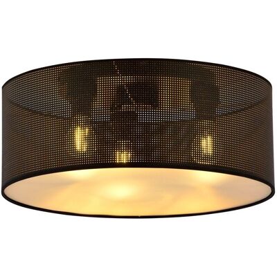 EMIBIG Lampa sufitowa ASTON nowoczesna czarna E27 15W LED EMIBIG Lampa sufitowa ASTON nowoczesna czarna E27 15W LED
