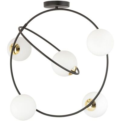 EMIBIG Żyrandol STARDOM nowoczesny czarny, złoty E14 10W LED EMIBIG Żyrandol STARDOM nowoczesny czarny, złoty E14 10W LED