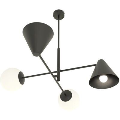 EMIBIG Żyrandol HERMES nowoczesny czarny E14 10W LED EMIBIG Żyrandol HERMES nowoczesny czarny E14 10W LED