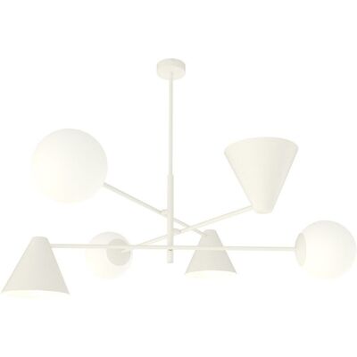 EMIBIG Żyrandol HERMES nowoczesny biały E14 10W LED EMIBIG Żyrandol HERMES nowoczesny biały E14 10W LED