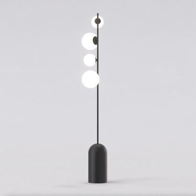 EMIBIG Lampa podłogowa ETNO nowoczesna czarna G9 8W LED EMIBIG Lampa podłogowa ETNO nowoczesna czarna G9 8W LED
