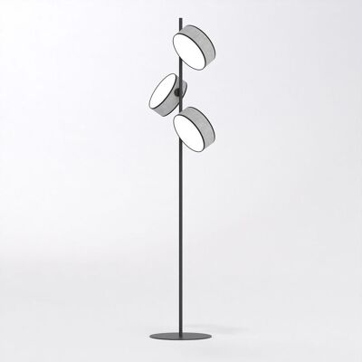 EMIBIG Lampa podłogowa DRUMZ nowoczesna szara E14 10W LED EMIBIG Lampa podłogowa DRUMZ nowoczesna szara E14 10W LED