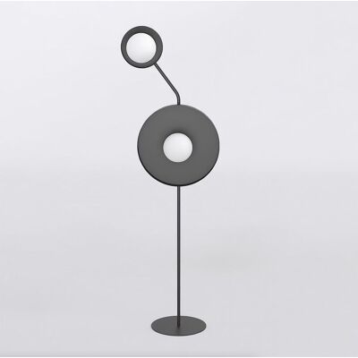 EMIBIG Lampa podłogowa KISS nowoczesna czarna G9 8W LED EMIBIG Lampa podłogowa KISS nowoczesna czarna G9 8W LED
