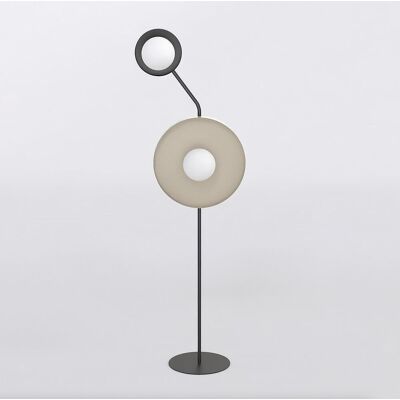 EMIBIG Lampa podłogowa KISS nowoczesna czarna G9 8W LED EMIBIG Lampa podłogowa KISS nowoczesna czarna G9 8W LED