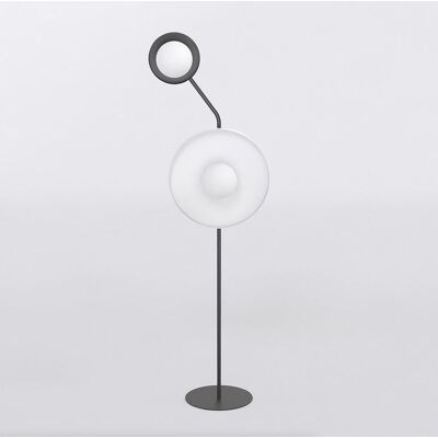 EMIBIG Lampa podłogowa KISS nowoczesna czarna G9 8W LED EMIBIG Lampa podłogowa KISS nowoczesna czarna G9 8W LED