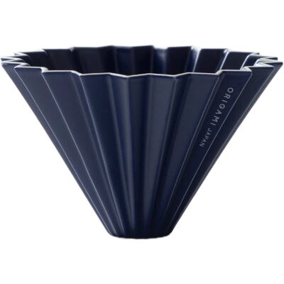 Ceramiczny Origami Dripper M - Granatowy Ceramiczny Origami Dripper M - Granatowy
