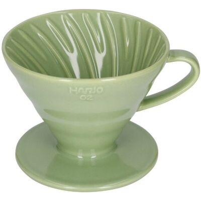 Hario Ceramica Drip V60-02 - Zielony - Ekspres do kawy Hario Ceramica Drip V60-02 - Zielony - Ekspres do kawy