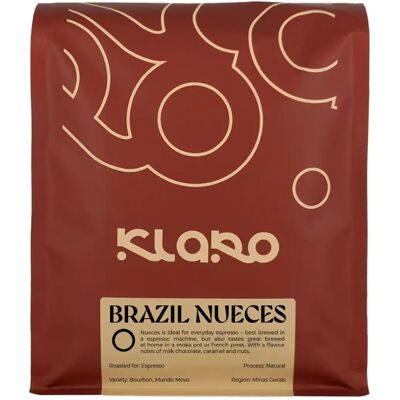 KLARO COFFEE Kawa ziarnista Klaro Brazylia Nueces Espresso 1kg KLARO COFFEE Kawa ziarnista Klaro Brazylia Nueces Espresso 1kg