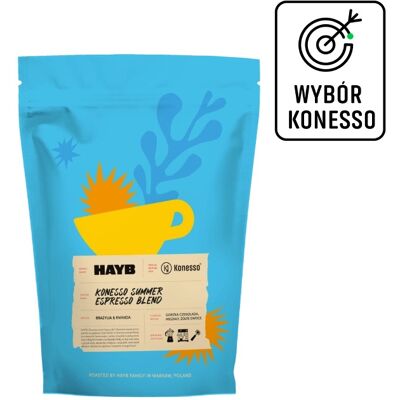 HAYB SPECIALITY COFFEE Kawa ziarnista HAYB x Konesso Summer Espresso Blend 1kg HAYB SPECIALITY COFFEE Kawa ziarnista HAYB x Konesso Summer Espresso Blend 1kg
