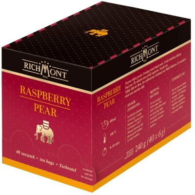 Owocowa herbata Richmont Raspberry Pear - 40x6g Owocowa herbata Richmont Raspberry Pear - 40x6g