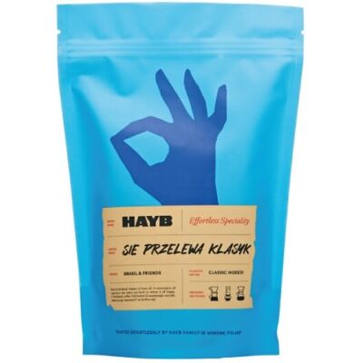 HAYB SPECIALITY COFFEE Kawa ziarnista HAYB Sie Przelewa Klasyk 500g HAYB SPECIALITY COFFEE Kawa ziarnista HAYB Sie Przelewa Klasyk 500g