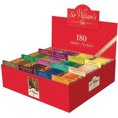Sir Williams Tea 12 Smaków - 180 Torebek Herbaty Sir Williams Tea 12 Smaków - 180 Torebek Herbaty