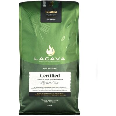 LACAVA SPECIALTY COFFEE ROASTERY Kawa ziarnista LaCava Certified Espresso Blend 1kg LACAVA SPECIALTY COFFEE ROASTERY Kawa ziarnista LaCava Certified Espresso Blend 1kg