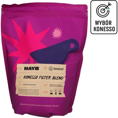 HAYB SPECIALITY COFFEE Kawa ziarnista HAYB Konesso Filter Blend 1kg HAYB SPECIALITY COFFEE Kawa ziarnista HAYB Konesso Filter Blend 1kg