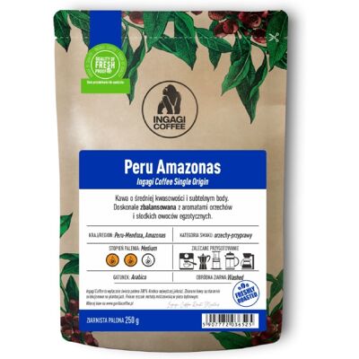 Kawa ziarnista Ingagi Coffee Peru Amazonas 1kg Kawa ziarnista Ingagi Coffee Peru Amazonas 1kg
