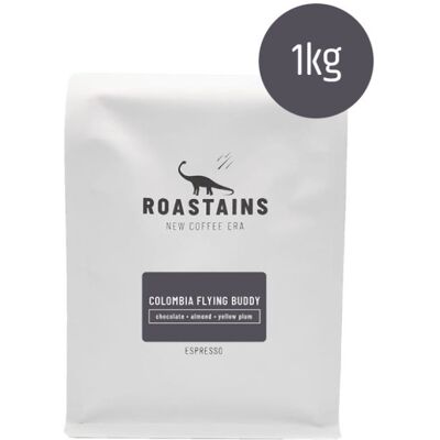 Roastains - Kolumbia Flying Buddy Espresso - Ziarna kawy Roastains - Kolumbia Flying Buddy Espresso - Ziarna kawy