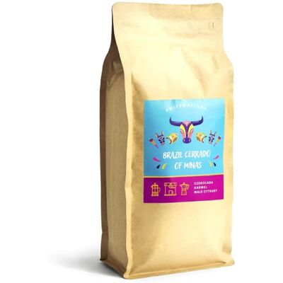 Kawa ziarnista Świeżo Palona Brazil Cerrado Espresso 1kg Kawa ziarnista Świeżo Palona Brazil Cerrado Espresso 1kg