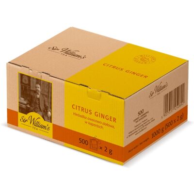 Owocowa herbata Sir Williams Tea Citrus Ginger 500x2g Owocowa herbata Sir Williams Tea Citrus Ginger 500x2g