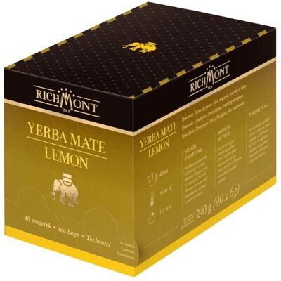 Ziołowa herbata Richmont Yerba Mate Lemon - 40x6g Ziołowa herbata Richmont Yerba Mate Lemon - 40x6g