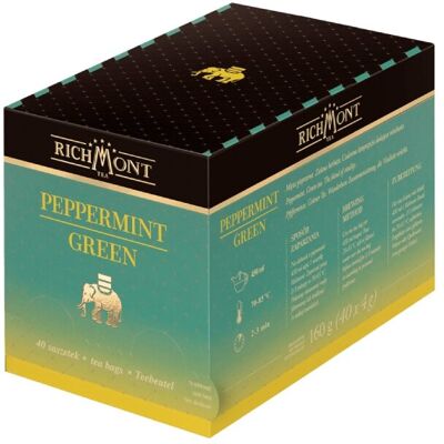 Zielona herbata Richmont Peppermint Green - 40x4g Zielona herbata Richmont Peppermint Green - 40x4g