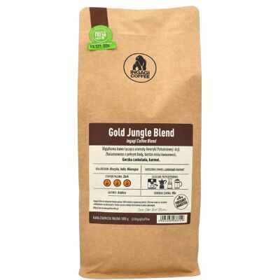 Kawa ziarnista Ingagi Coffee Gold Jungle Blend 1kg Kawa ziarnista Ingagi Coffee Gold Jungle Blend 1kg