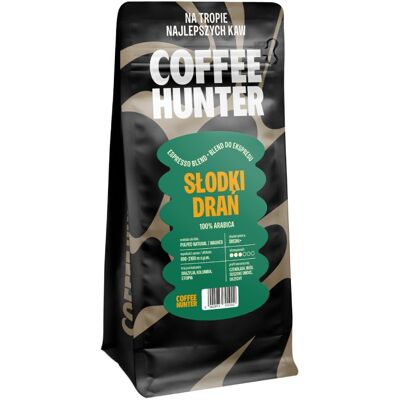 Coffee Hunter Słodki Drań - Mieszanka Arabiki, średni stopień palenia, espresso Coffee Hunter Słodki Drań - Mieszanka Arabiki, średni stopień palenia, espresso