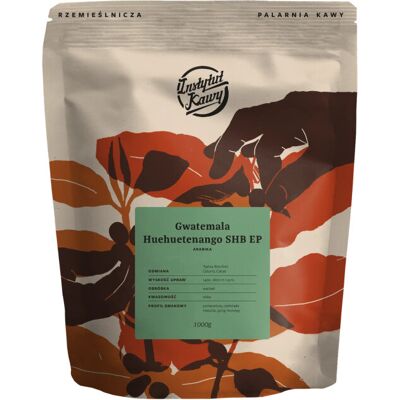 Kawa ziarnista Instytut Kawy Gwatemala Huehuetenango SHB EP 1kg Kawa ziarnista Instytut Kawy Gwatemala Huehuetenango SHB EP 1kg