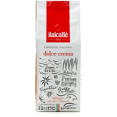 Italcaffè Dolce Crema Arabica Robusta Espresso 1kg - Ziarna kawy Italcaffè Dolce Crema Arabica Robusta Espresso 1kg - Ziarna kawy