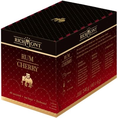 Herbata owocowo-ziołowa Richmont Rum Cherry 40x6g Herbata owocowo-ziołowa Richmont Rum Cherry 40x6g