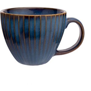 ZESTAW - Filiżanki Altom Design Reactive Stripes Jumbo 450ml Granatowe - 6 sztuk ZESTAW - Filiżanki Altom Design Reactive Stripes Jumbo 450ml Granatowe - 6 sztuk